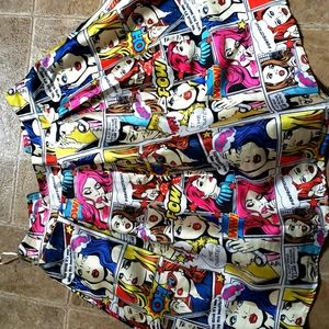 Comic book pop art style skirt